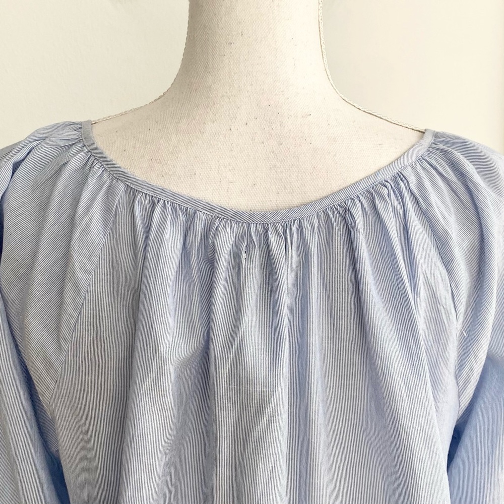 Chaps Floral Embroidered Peasant Top NWT LP - Picture 10 of 12
